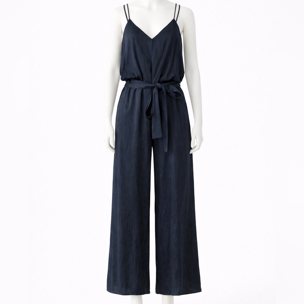 Halston Heritage Deep Blue Jumpsuit
